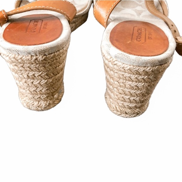Coach Raine Jacquard Wedged Espadrilles - Picture 1 of 7
